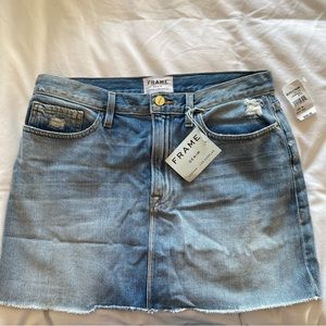 Frame denim mini skirt